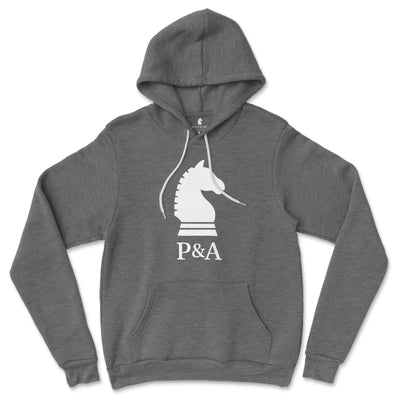 P&A Logo Hoodie Deep Heather Grey